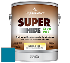 Benjamin Moore 355 Super Hide Zero Voc Interior Flat краска цвет 2059-30 Laguna Blue