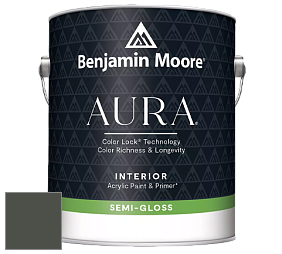 Benjamin Moore Aura 528 Waterborne Interior Semi-gloss Finish краска цвет NCS S 8005-G50Y 