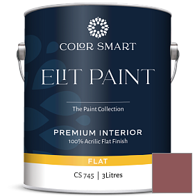 Краска COLOR SMART CS 745 ELIT PAINT глубокоматовая моющаяся краска цвет 1281 Tawny Port