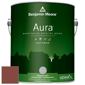 Benjamin Moore Aura 629 Waterborne Exterior Flat Finish краска цвет 2091-20 Rustic Brick