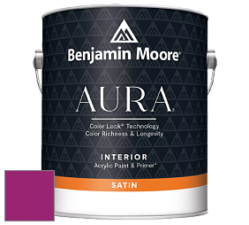 Benjamin Moore Aura 526 Waterborne Interior Satin Finish покрытие цвет RAL 4006 