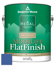 Benjamin Moore W105 Regal Select Exterior Paint-MoorLife Flat Finish краска цвет 2067-30 Twilight Blue