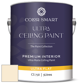 COLOR SMART CS 758 ULTRA CEILING PAINT ультраматовая краска цвет OC-102 Devon Cream