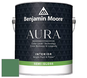 Benjamin Moore Aura 528 Waterborne Interior Semi-gloss Finish краска цвет NCS S 4040-G10Y 