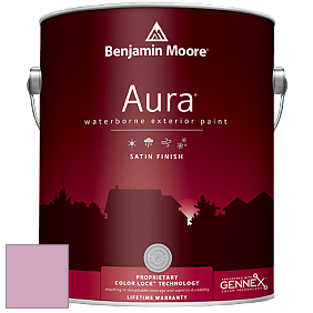 Benjamin Moore Aura 631 Waterborne Exterior Satin Finish краска цвет 2083-50 Pink Pansy