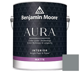 Краска Benjamin Moore Aura Interior Paint - Matte (522) цвет 1594 Shaker Gray