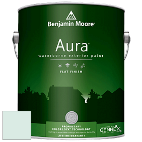 Benjamin Moore Aura 629 Waterborne Exterior Flat Finish краска цвет 2040-70 Spring Mint