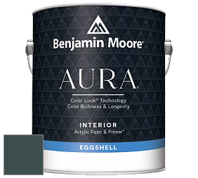 Benjamin Moore Aura 524 Waterborne Interior Eggshell Finish краска цвет 2049-10 Pacific Sea Teal