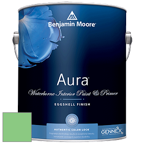 Benjamin Moore Aura 524 Waterborne Interior Eggshell Finish краска цвет 2033-40 Lime Tart
