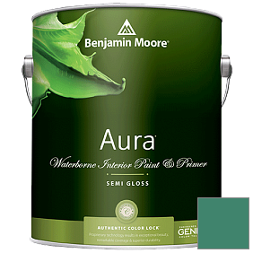 Краска Aura Waterborne Interior Semi-gloss Finish (528) цвет 609 Lucky Shamrock