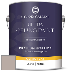 COLOR SMART CS 758 ULTRA CEILING PAINT ультраматовая краска цвет 2107-50 Sandlot Gray