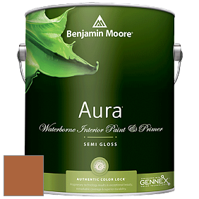 Benjamin Moore Aura 528 Waterborne Interior Semi-gloss Finish краска цвет 2166-10 Gold Rush