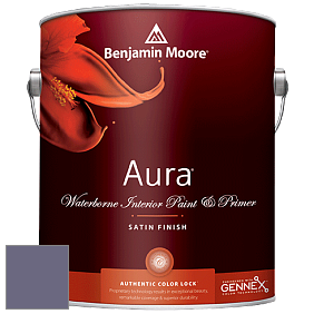 Benjamin Moore Aura 526 Waterborne Interior Satin Finish покрытие цвет RAL 4012 