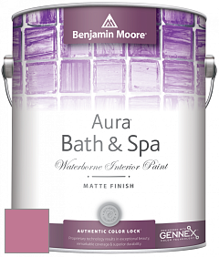 Benjamin Moore Aura 532 Bath & Spa Waterborne Interior Paint Matte Finish краска цвет 2080-40 Wild Pink