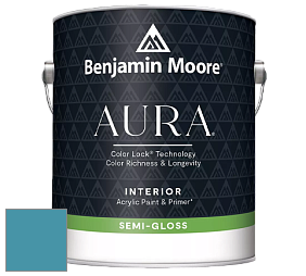 Benjamin Moore Aura 528 Waterborne Interior Semi-gloss Finish краска цвет NCS S 3040-B10G 