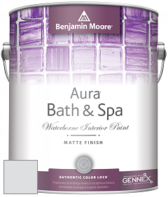 Benjamin Moore Aura 532 Bath & Spa Waterborne Interior Paint Matte Finish краска цвет 2118-70 Heaven