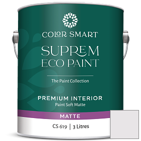 Краска COLOR SMART CS 619 SUPREM ECO PAINT матовая краска цвет 2116-70 Mirage White