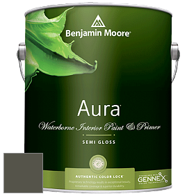 Benjamin Moore Aura 528 Waterborne Interior Semi-gloss Finish краска цвет 2140-10 Fatigue Green