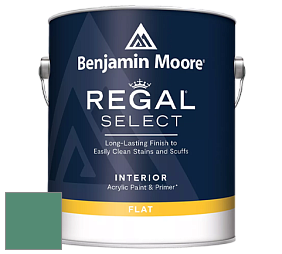 Benjamin Moore 547 Regal Select Waterborne Interior Flat Finish краска цвет 601 Juniper Green