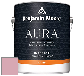 Benjamin Moore Aura 526 Waterborne Interior Satin Finish покрытие цвет 2005-50 Pink Eraser