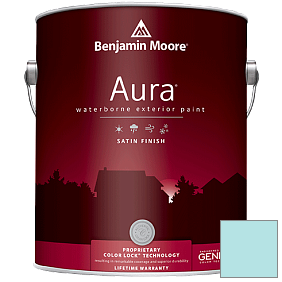 Краска Aura Waterborne Exterior Satin Finish (631) цвет 2056-60 Blue Seafoam