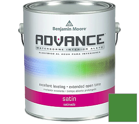Краска Benjamin Moore 792. Advance Interior Paint-Satin эмаль цвет 2033-10 Yellow Green