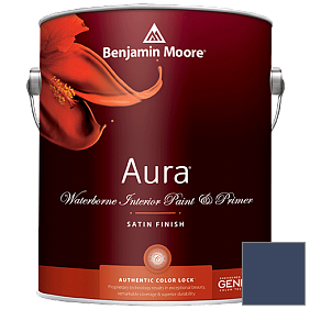 Краска Aura Waterborne Interior Satin Finish (526) цвет 2064-10 Bold Blue
