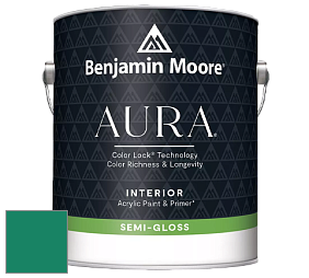 Benjamin Moore Aura 528 Waterborne Interior Semi-gloss Finish краска цвет 2046-20 Garden Green