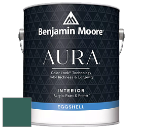 Benjamin Moore Aura 524 Waterborne Interior Eggshell Finish краска цвет 2052-20 Marine Aqua