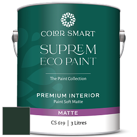 COLOR SMART CS 619 SUPREM ECO PAINT матовая краска цвет RAL 6009 