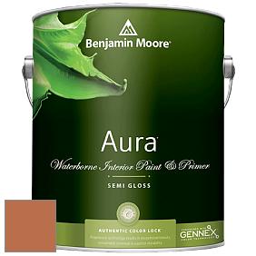 Benjamin Moore Aura 528 Waterborne Interior Semi-gloss Finish краска цвет NCS S 3050-Y50R 