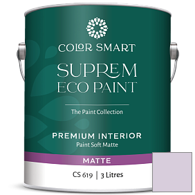 Краска COLOR SMART CS 619 SUPREM ECO PAINT матовая краска цвет 1388 Spring Lilac