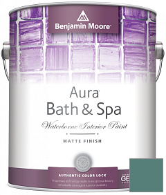 Краска Benjamin Moore Aura Bath & Spa Interior Paint Matte Finish (532) цвет 678 Pacific Rim