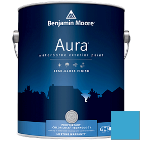 Краска Aura Waterborne Exterior Semi-Gloss Finish (632) цвет 790 Bayberry Blue