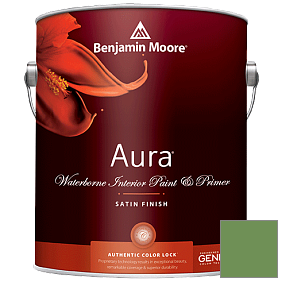 Краска Aura Waterborne Interior Satin Finish (526) цвет 553 Richmond Green