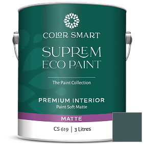 Краска COLOR SMART CS 619 SUPREM ECO PAINT матовая краска цвет 2053-10 Mallard Green