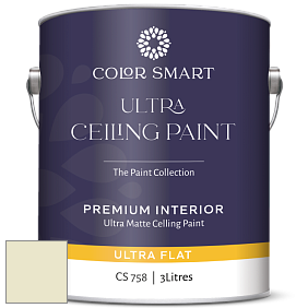 COLOR SMART CS 758 ULTRA CEILING PAINT ультраматовая краска цвет 2147-60 Dark Linen