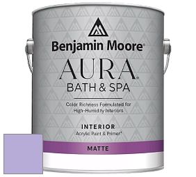 Benjamin Moore Aura 532 Bath & Spa Waterborne Interior Paint Matte Finish краска цвет 2071-50 Amethyst Cream