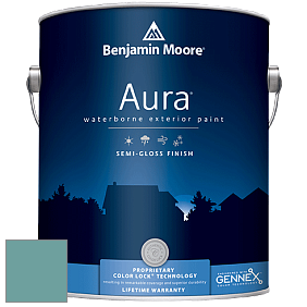 Benjamin Moore Aura 632 Waterborne Exterior Semi-Gloss Finish краска цвет 2051-40 Majestic Blue