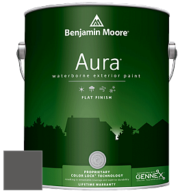 Benjamin Moore Aura 629 Waterborne Exterior Flat Finish краска цвет 2134-30 Iron Mountain