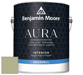 Benjamin Moore Aura 524 Waterborne Interior Eggshell Finish краска цвет 487 Liberty Park