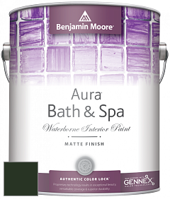 Benjamin Moore Aura 532 Bath & Spa Waterborne Interior Paint Matte Finish краска цвет RAL 6007 