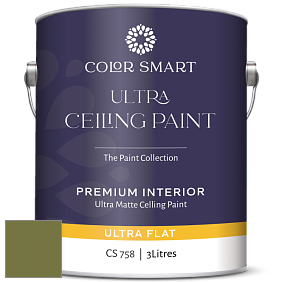 COLOR SMART CS 758 ULTRA CEILING PAINT ультраматовая краска цвет 2145-10 Avocado