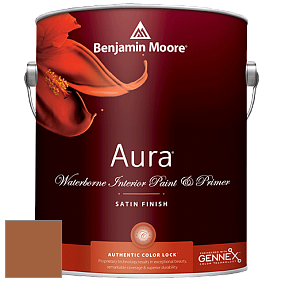 Benjamin Moore Aura 526 Waterborne Interior Satin Finish покрытие цвет NCS S 4050-Y40R 