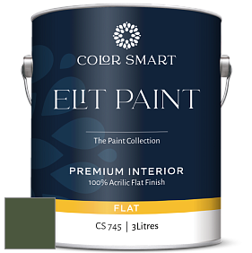COLOR SMART CS 745 ELIT PAINT глубокоматовая моющаяся краска цвет RAL 6003 
