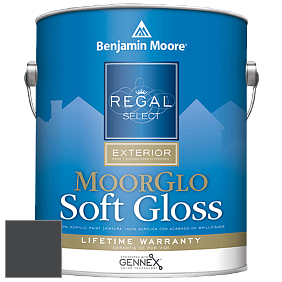 Benjamin Moore W096 Regal Select Exterior Paint-Moor GloSoft Gloss Finish краска цвет 2126-10 Black Tar