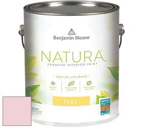 Benjamin Moore 512 Natura Interior Flat Finish матовая краска цвет 2087-60 Ribbon Pink