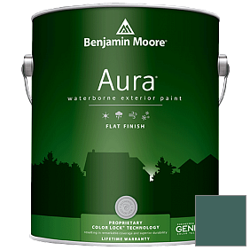 Краска Aura Waterborne Exterior Flat Finish (629) цвет 2051-20 Pine Green