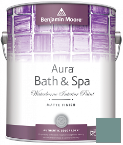 Краска Benjamin Moore Aura Bath & Spa Interior Paint Matte Finish (532) цвет 712 Fort Pierce Green