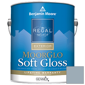 Краска Regal Select Exterior Paint-Moor GloSoft Gloss Finish (W096) цвет 2129-50 Winter Lake